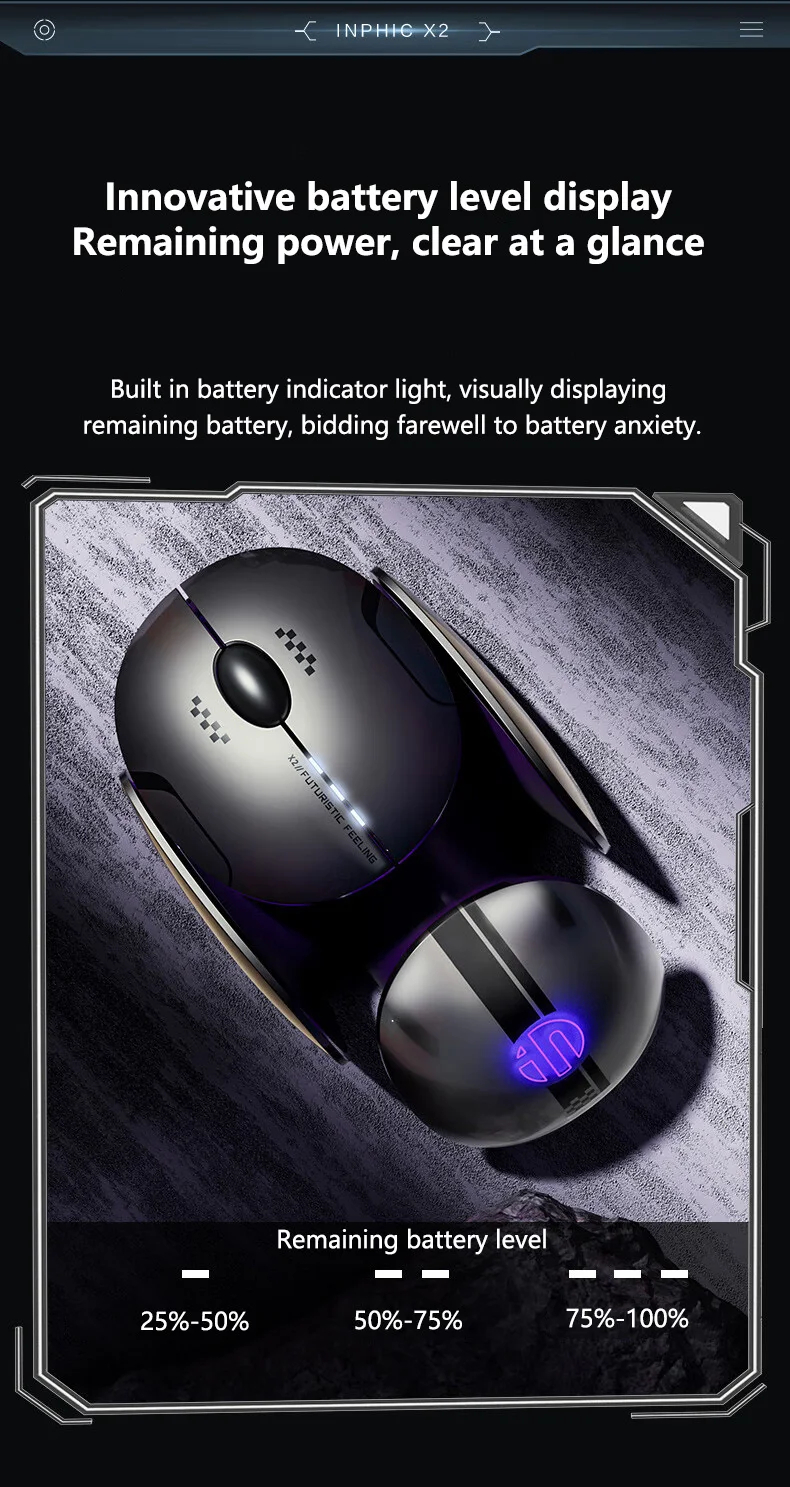 INPHIC-X2-Tri-Mode-Wireless-Gaming-Maus-800-2400DPI-RGB-Licht-24G-WirelessBT40BT50-Stille-Maus-fuuml-2019705-9